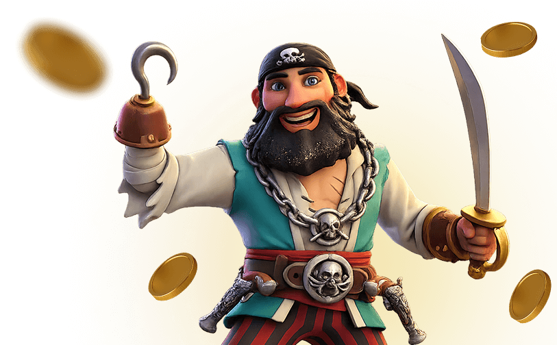 Golden Treasure Spin Pirate Character